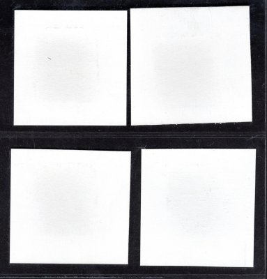2634-2637 ZT, znaky měst 50 h,  otisky rytin v černé barvě, na křídovém papíru, kompletní řada, hledané


