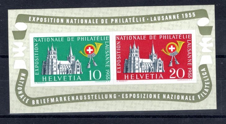 Švýcarsko - Mi. Bl. 15, výstava známek