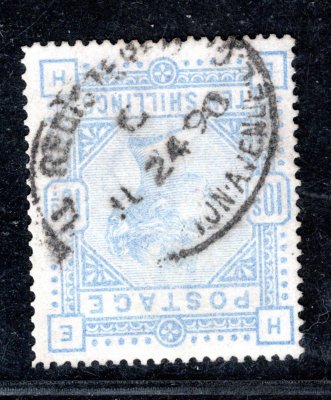 Anglie - Mi. 84, Viktoria, 10 Sh modrá