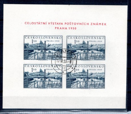 564 A, aršík Praha 1950, deska O - nápis 19