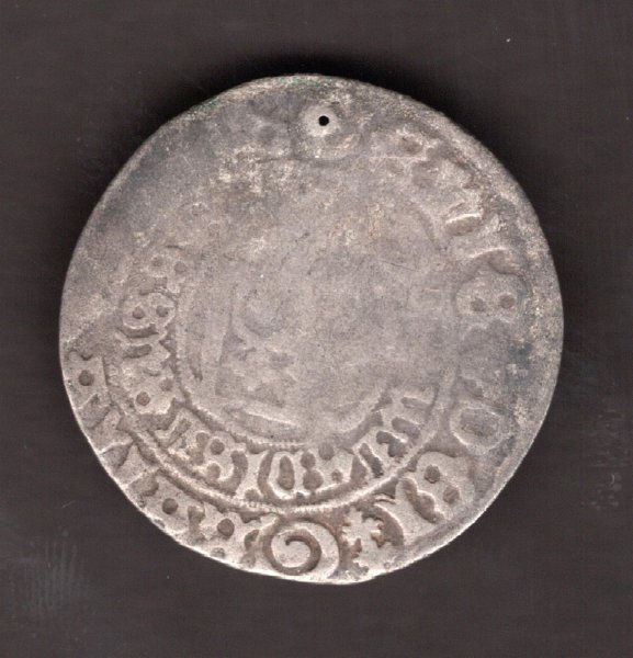 Bohemika Prague grosch ND VLADISLAV II. Jagelon 1471-1516 Hás XXIII. RR!	TypHás#XXIII.  Ag. 2,55g  28mm mint Kutná Hora, small hole
