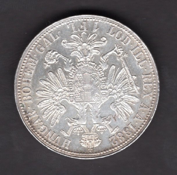 Austria 1 Gulden 1882  FRANZ JOSEPH I. KM#2222 Ag.900, 12,34g 29/2mm   mint Vienna   
