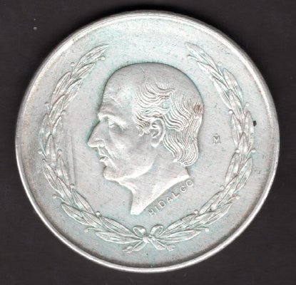 United Mex. states 5 Pesos  1952 Mo Mexico KM#467 Ag.720  27,78g 40/3mm mint Mexico city
