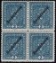 243B, 4-blok Znak 2K modrá, zoubkování 11 1/2; luxusní, kat. 1.500 EUR