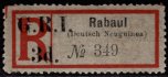 New Guinea ( Deutch) SG.33, německá R-nálepka RABAUL, kat. 275 GBP