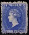 Saint Vincent, SG.38, Viktorie 1 P jasně modrá,  perforace 11-121; , atest P.F.N.Y. kat. 1.200 GBP
