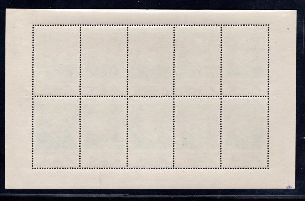 611, ČSR 100. výročí narození A. Jiráska; PL(10) 5 Kčs šedomodrá, hledaný kus, rozměry 169 mm x 105m, luxusní stav,jeden z nejhledanějších desetibloků