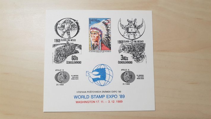 PT 22 ; 1989 Výstava poštovních známek Washington 89 ; kat. cena 1100 Kč 