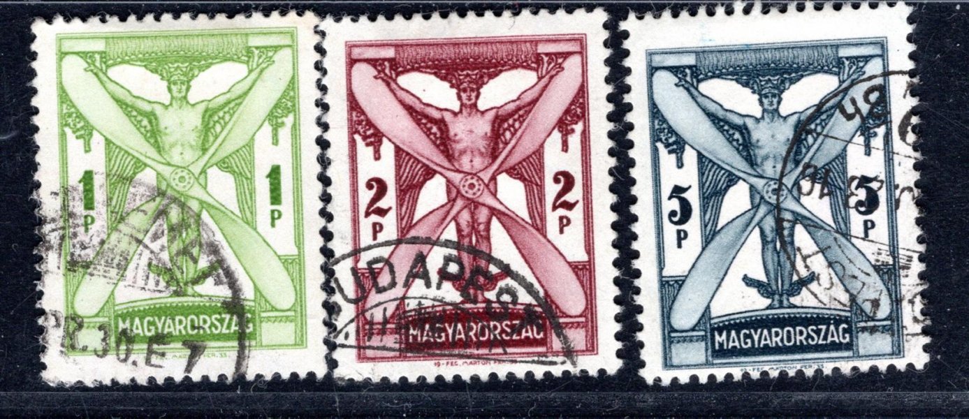 Maďarsko - Mi. 508 - 10, koncové hodnoty, katalog 190,- Eu