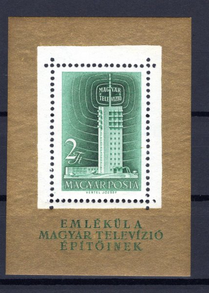 Maďarsko - Mi. Bl. 26 A, televize, katalog 45,- Eu