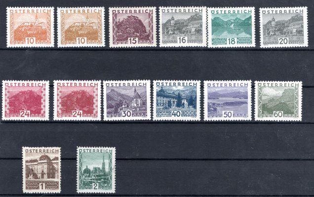 Rakousko - Mi.498 - 511, krajiny, kompletní serie, kat. 400,- Eu