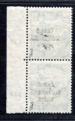 RV 141 Žilinské vydání (Šrobár) krajová dvoupáska   s počítadlem ! 6 f modrozelená, zk. Vr