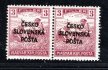 RV 138 Žilinské vydání (Šrobár) dvoupáskas 3 f fialová