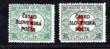 RV 154-5,  Žilinské vydání (Šrobár) 1 + 2 f doplatní, ,1 x kz, zk. Vrba 