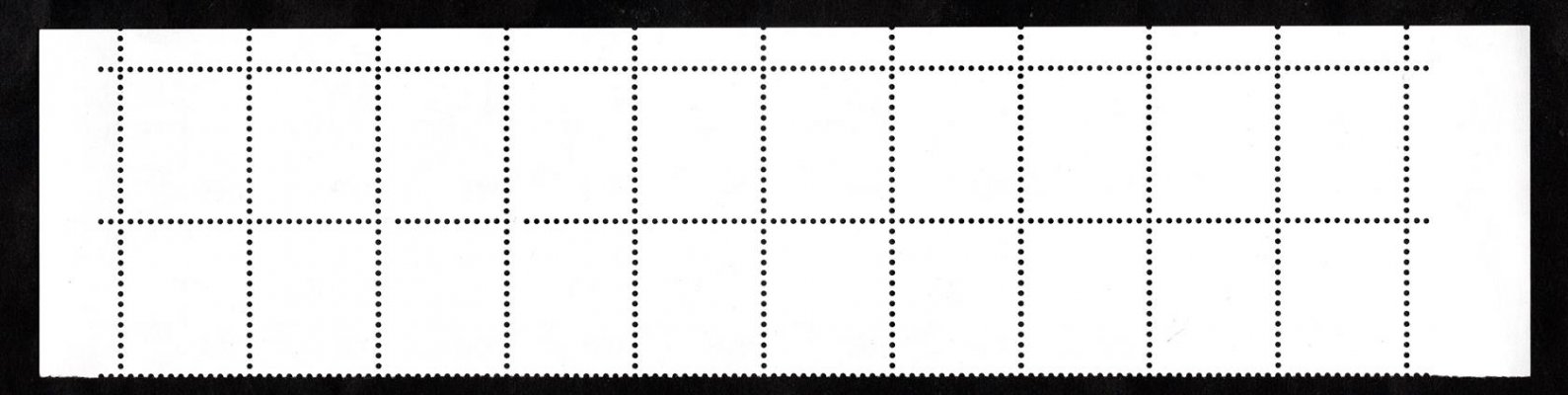 218  zvěrokruh, 9 Kč, horní 20 ti blok ORZ - obrácené rámcové zoubkování v  v celé 1. řadě - vysoký katalog 