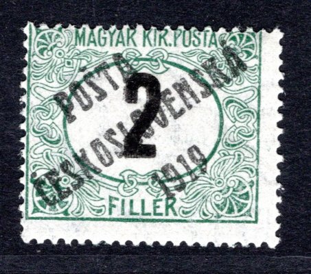 127  Pz, Typ III, PC 1919,  2 f černá čísla,  atest Vrba, svěží hledaná známka