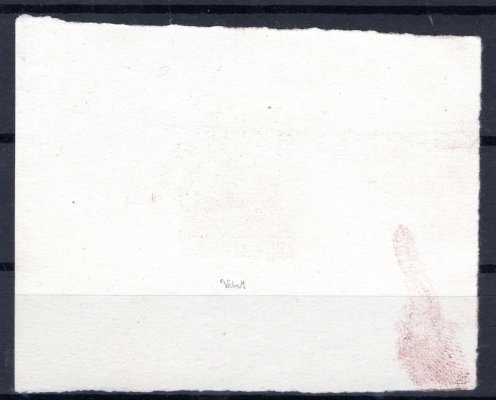 306 ZT - Kutná Hora 1,60 Kč otisk rytiny na lístku papíru v barvě hnědočerné, zk.Vr