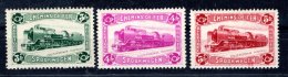 Belgie - Mi. 8 - 10, poštovní balíkové známky, lokomotiva