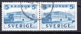 Švédsko - Mi. 258 B Dr, dvoupáska 5 Kr modrá, kat. 180,-