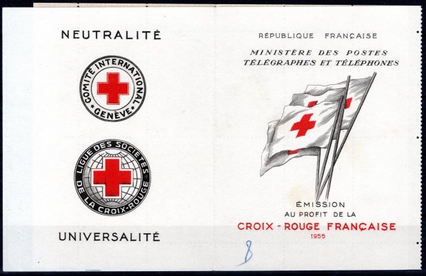 Francie - Mi. 1077 MH - sešitek, červený kříž, kat 250,- Eu