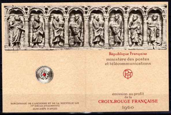 Francie - Mi. 1329 - 30  MH - sešitek, červený kříž, kat 35,- Eu