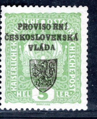 RV 2, I. Pražský přetisk, ruční sazba, typ II, zk. Vr