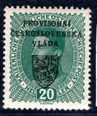 RV 7, I. Pražský přetisk, 1. vydání pro národní výbor, typ II, zk.Gi, Vrba