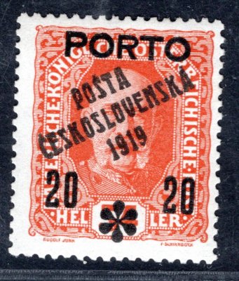 87 Typ II - dvl   Porto, 20/54 oranžová, zk.Mahr