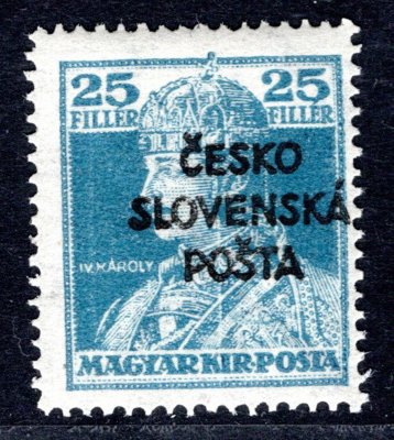 RV 149 ;  Šrobárův přetisk, 25 Karel - Ženci ;   zk. Gilbert 