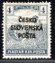 RV 139, Šrobárův přetisk,ženci, 4 f šedá, zk. Stu