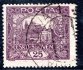11 A, typ II, 25 h fialová, vzácně se vyskytující známka, ZP 76/II s obloukovým typem a závojem, razítko Bratislava 1