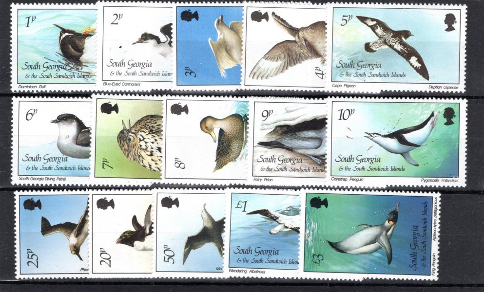 Falkland-South Georgia - Mi. 150 - 64, fauna, hezká serie