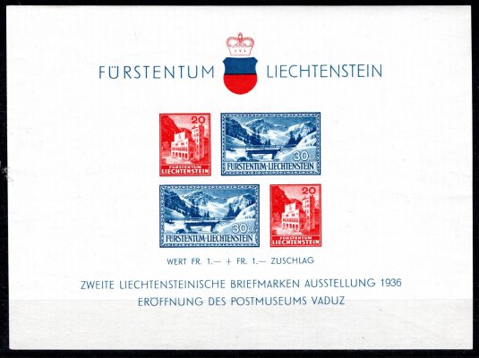 Liechtenstein - Mi. Block 2, poštovní museum