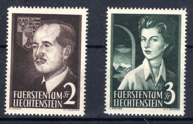 Liechtenstein - Mi.332 - 3, knížecí pár