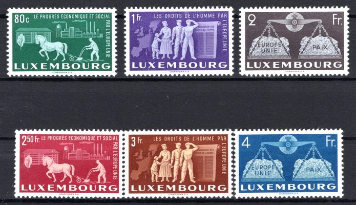 Luxemburg - Mi. 478 - 83, evropská unie, kompletní řada