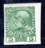 142 U, císař Franz Josef,5 h zelená, nezoubkovaná, hledaná známka  (použito pro revoluční přetisky)