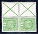 Rakousko - Mi. W 1 (2 x - ze sešitku), 5 h zelená + Ondřejský kříž, , (pro Pč 1919 - Pofis 33 )  - kat. cena 100 euro 