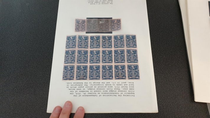 Pěkná Sbírka kolků  ( 1919) podle zoubkování a nominální hodnoty , nafoceno - pěkné 