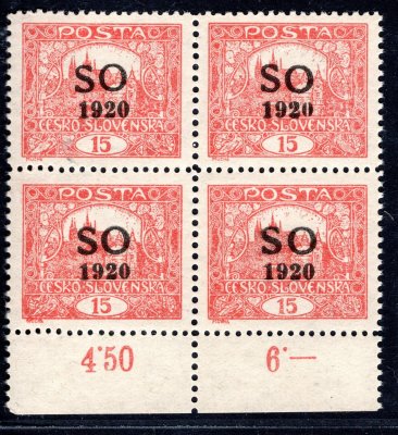 SO 5 E, krajový čtyřblok s počítadly, 15 cihlověčervená, zk. Gi